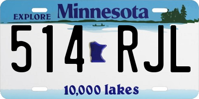 MN license plate 514RJL