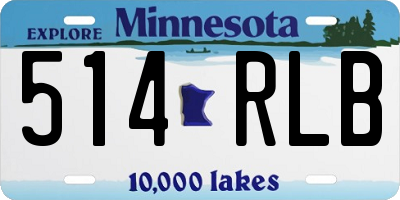 MN license plate 514RLB