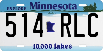 MN license plate 514RLC
