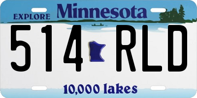MN license plate 514RLD