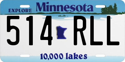 MN license plate 514RLL