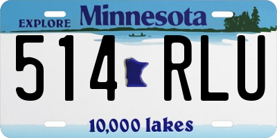 MN license plate 514RLU