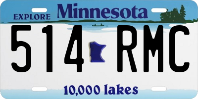 MN license plate 514RMC