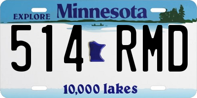MN license plate 514RMD