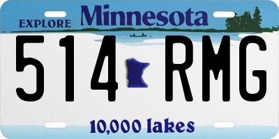 MN license plate 514RMG
