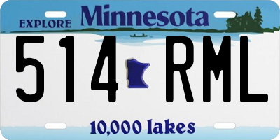 MN license plate 514RML