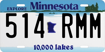 MN license plate 514RMM