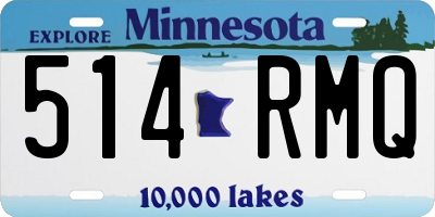 MN license plate 514RMQ
