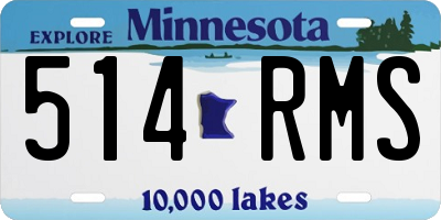 MN license plate 514RMS