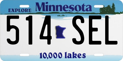 MN license plate 514SEL