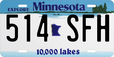 MN license plate 514SFH