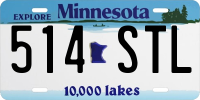 MN license plate 514STL