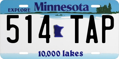 MN license plate 514TAP