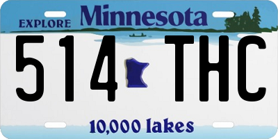 MN license plate 514THC