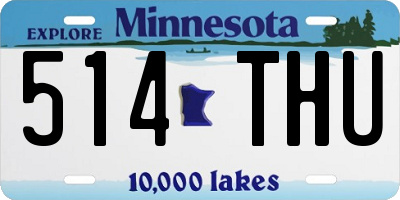 MN license plate 514THU