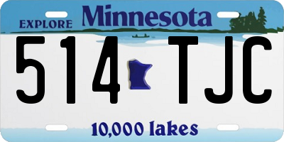 MN license plate 514TJC
