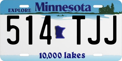MN license plate 514TJJ