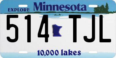 MN license plate 514TJL