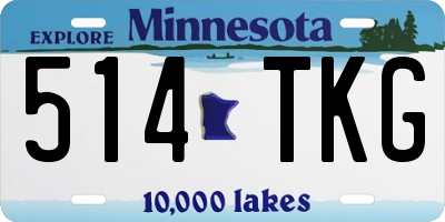 MN license plate 514TKG