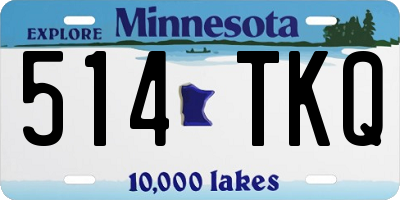 MN license plate 514TKQ