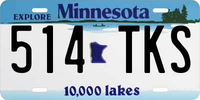 MN license plate 514TKS
