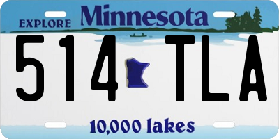 MN license plate 514TLA