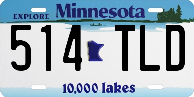 MN license plate 514TLD