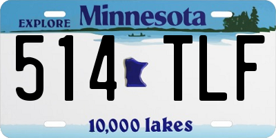 MN license plate 514TLF