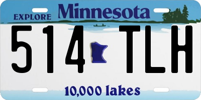 MN license plate 514TLH