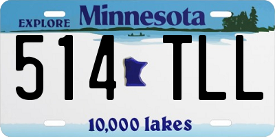 MN license plate 514TLL