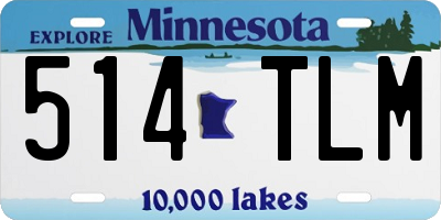 MN license plate 514TLM
