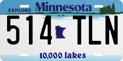 MN license plate 514TLN