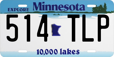 MN license plate 514TLP