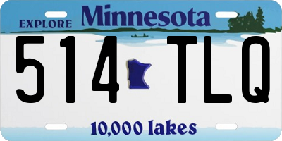 MN license plate 514TLQ