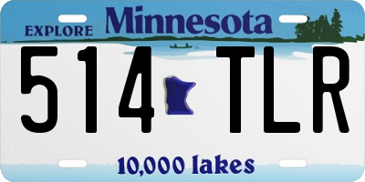 MN license plate 514TLR