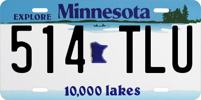 MN license plate 514TLU