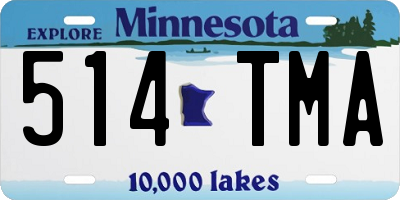 MN license plate 514TMA