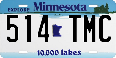 MN license plate 514TMC