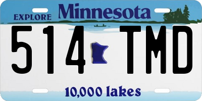 MN license plate 514TMD