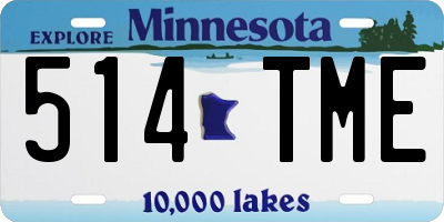 MN license plate 514TME