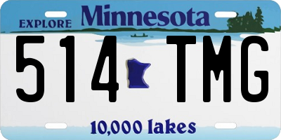 MN license plate 514TMG