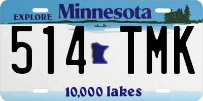 MN license plate 514TMK
