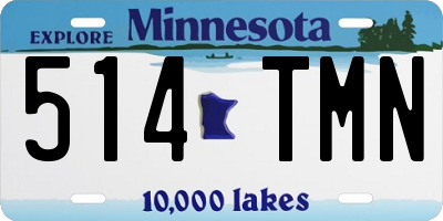 MN license plate 514TMN