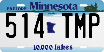 MN license plate 514TMP
