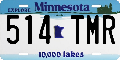 MN license plate 514TMR
