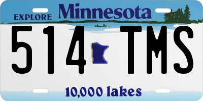 MN license plate 514TMS