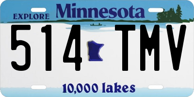 MN license plate 514TMV