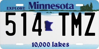 MN license plate 514TMZ