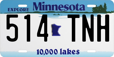 MN license plate 514TNH