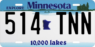 MN license plate 514TNN